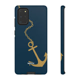 Gold Chained Anchor-Phone Case-Samsung Galaxy S20+-Glossy-Movvy