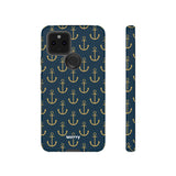 Gold Anchors-Phone Case-Google Pixel 5 5G-Matte-Movvy