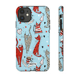 Cats and Lattes-Phone Case-iPhone 11-Matte-Movvy
