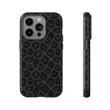 Onyx Leopard-Phone Case-iPhone 14 Pro-Glossy-Movvy