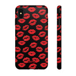 Red Lips (Black)-Phone Case-iPhone XS MAX-Matte-Movvy