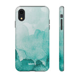 Aquamarine Watercolor-Phone Case-iPhone XR-Matte-Movvy