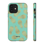 Caribbean Pineapple-Phone Case-iPhone 12-Matte-Movvy