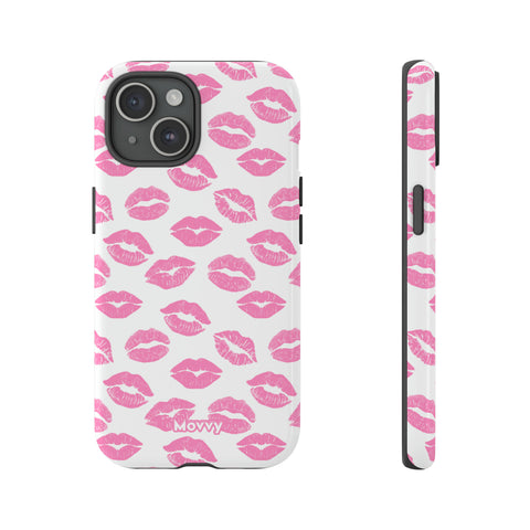 Pink Lips-Phone Case-iPhone 15-Glossy-Movvy