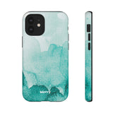 Aquamarine Watercolor-Phone Case-iPhone 12 Mini-Matte-Movvy