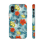 Hawaiian Flowers-Phone Case-iPhone X-Glossy-Movvy