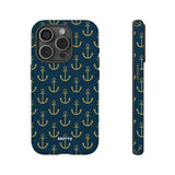 Gold Anchors-Phone Case-iPhone 15 Pro-Matte-Movvy