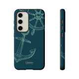 Wheel and Anchor-Phone Case-Samsung Galaxy S23-Glossy-Movvy