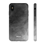 Grayscale Brushstrokes-Phone Case-iPhone XS MAX-Matte-Movvy