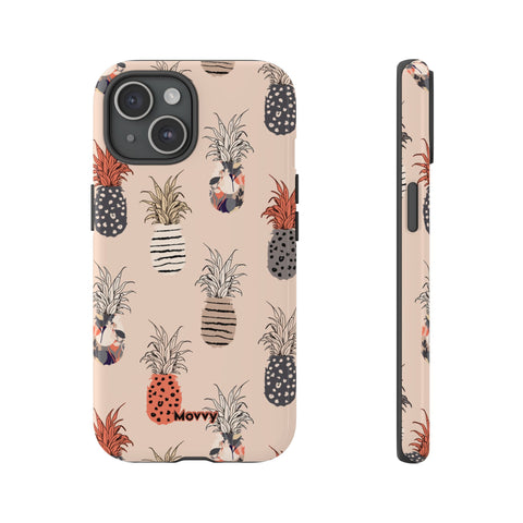 Pineapples in the Wild-Phone Case-iPhone 15-Glossy-Movvy