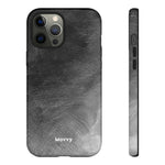 Grayscale Brushstrokes-Phone Case-iPhone 12 Pro Max-Glossy-Movvy