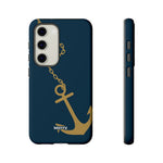 Gold Chained Anchor-Phone Case-Samsung Galaxy S23-Matte-Movvy