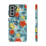 Hawaiian Flowers-Phone Case-Samsung Galaxy S21-Matte-Movvy