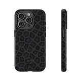 Onyx Leopard-Phone Case-iPhone 15 Pro-Glossy-Movvy