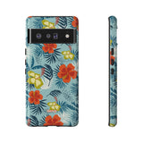 Hawaiian Flowers-Phone Case-Google Pixel 6 Pro-Glossy-Movvy