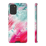 Aquaberry Brushstrokes-Phone Case-Samsung Galaxy S20+-Glossy-Movvy