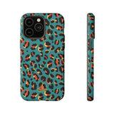 Turquoise Leopard-Phone Case-iPhone 14 Pro Max-Matte-Movvy