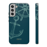 Wheel and Anchor-Phone Case-Samsung Galaxy S22 Plus-Glossy-Movvy