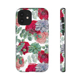 Succulent Roses-Phone Case-iPhone 12 Mini-Matte-Movvy