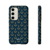 Gold Anchors-Phone Case-Samsung Galaxy S23-Matte-Movvy