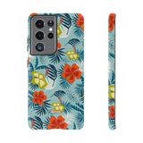 Hawaiian Flowers-Phone Case-Samsung Galaxy S21 Ultra-Glossy-Movvy
