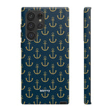 Gold Anchors-Phone Case-Samsung Galaxy S22 Ultra-Matte-Movvy
