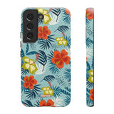 Hawaiian Flowers-Phone Case-Samsung Galaxy S22-Matte-Movvy