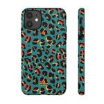 Turquoise Leopard-Phone Case-iPhone 11-Glossy-Movvy