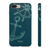 Wheel and Anchor-Phone Case-iPhone 8 Plus-Matte-Movvy