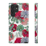 Succulent Roses-Phone Case-Samsung Galaxy S22 Ultra-Matte-Movvy