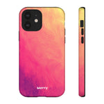 Sunset Brushstrokes-Phone Case-iPhone 12-Glossy-Movvy