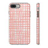 Seaside Plaid-Phone Case-iPhone 8 Plus-Matte-Movvy