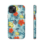Hawaiian Flowers-Phone Case-iPhone 14 Plus-Matte-Movvy