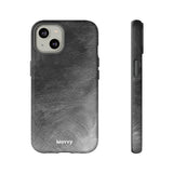 Grayscale Brushstrokes-Phone Case-iPhone 14-Matte-Movvy