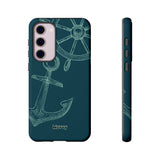 Wheel and Anchor-Phone Case-Samsung Galaxy S23 Plus-Glossy-Movvy