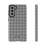 Houndstooth-Phone Case-Samsung Galaxy S21-Matte-Movvy