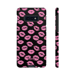 Pink Lips (Black)-Phone Case-Samsung Galaxy S10E-Matte-Movvy
