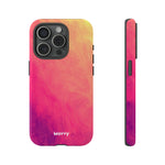 Sunset Brushstrokes-Phone Case-iPhone 15 Pro-Glossy-Movvy