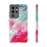 Aquaberry Brushstrokes-Phone Case-Samsung Galaxy S21 Ultra-Matte-Movvy