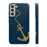 Gold Chained Anchor-Phone Case-Samsung Galaxy S22 Plus-Matte-Movvy