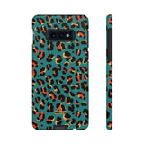 Turquoise Leopard-Phone Case-Samsung Galaxy S10E-Matte-Movvy