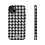Houndstooth-Phone Case-iPhone 14 Plus-Glossy-Movvy
