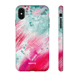 Aquaberry Brushstrokes-Phone Case-iPhone XS MAX-Matte-Movvy