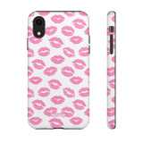 Pink Lips-Phone Case-iPhone XR-Matte-Movvy