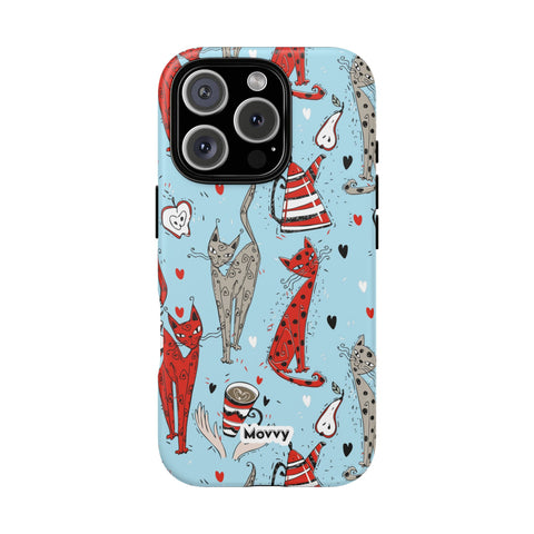 Cats and Lattes-Phone Case-Printify-iPhone 16 Pro-Matte-Movvy