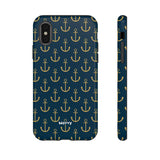 Gold Anchors-Phone Case-iPhone X-Glossy-Movvy