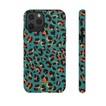 Turquoise Leopard-Phone Case-iPhone 11 Pro-Matte-Movvy