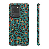 Turquoise Leopard-Phone Case-Samsung Galaxy S20 Ultra-Matte-Movvy