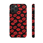 Red Lips (Black)-Phone Case-iPhone 11 Pro-Glossy-Movvy