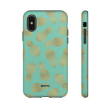 Caribbean Pineapple-Phone Case-iPhone X-Matte-Movvy